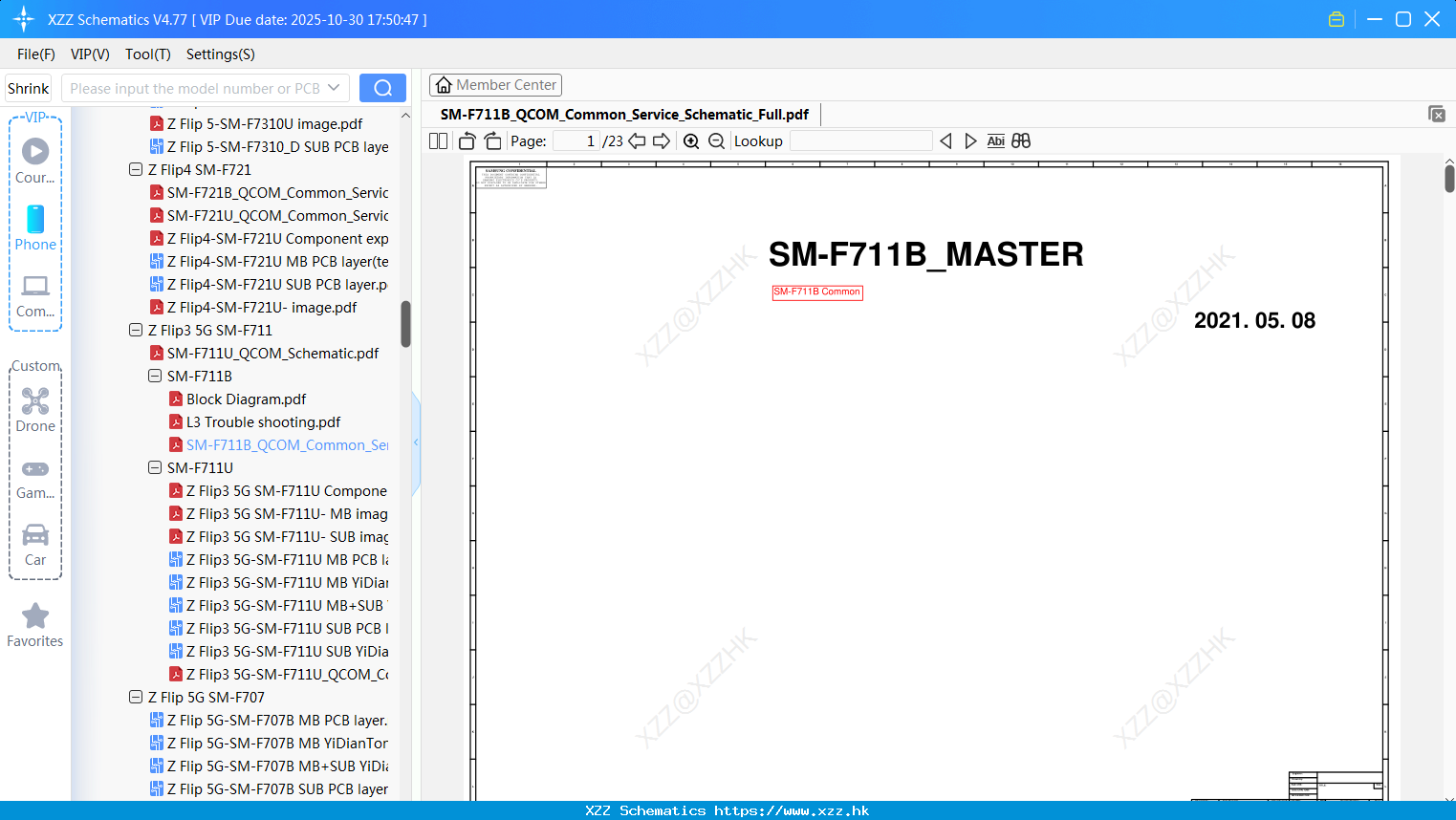 Samsung SM-F711B_QCOM_Common_Service_Schematic_Full
